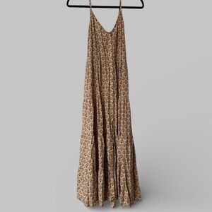 Patrons Of Peace Spaghetti-Strap Boho Patterned Midi Dress